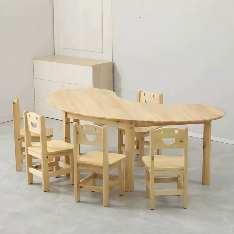 大风车YRZ002幼儿桌月亮桌高清大图