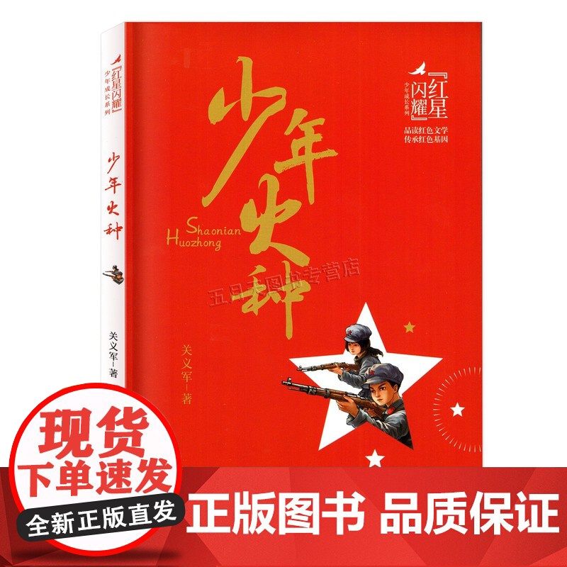 2025年广东省暑假读一本好书 小学三年级适读 红星闪耀少年成长系列:少年火种 关义军 著 浙江少年儿童出版社 三千星雀高清大图