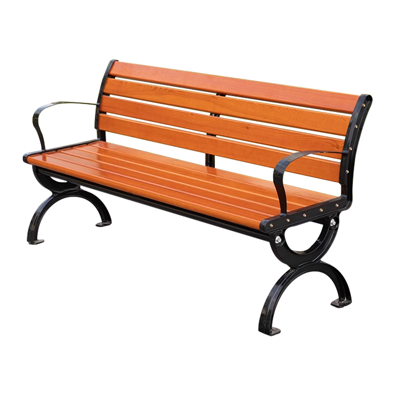 臻远 ZY-CYZ-16 新升级塑木户外长椅子 有靠背1.5米(推荐款) 1500*550*760