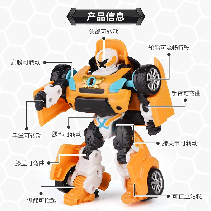托宝兄弟(TOBOT)玩具金刚变形车机器人男孩玩具汽车X战士基础版-301001