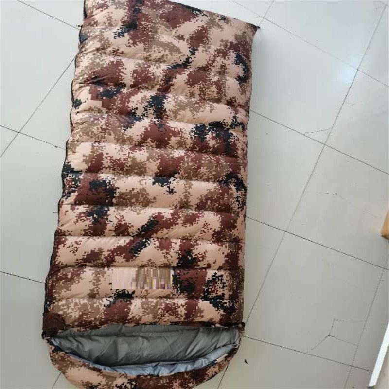 博立 寒区鸭绒睡袋迷彩制式羽绒睡袋迷彩军迷用睡袋户外用品 数码迷彩 2500克鸭绒 信封羽绒睡袋 单位:件