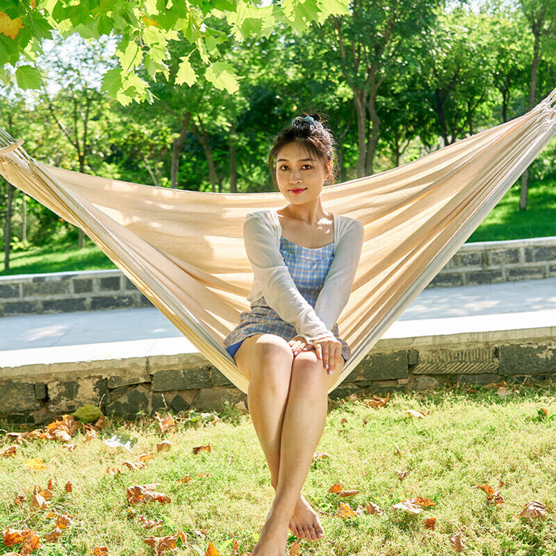 尚烤佳吊床强韧耐磨大承重平衡木设计防侧翻米色SKJ-379高清大图