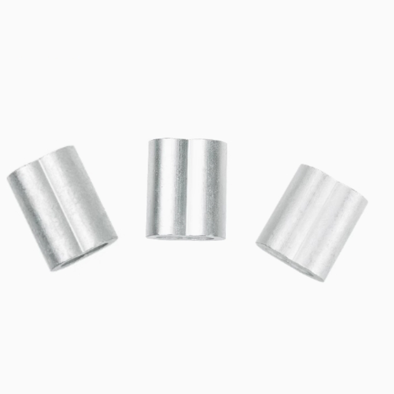 新凯益 钢丝绳用8字形铝套铝夹头 8字铝套M1.5 个高清大图