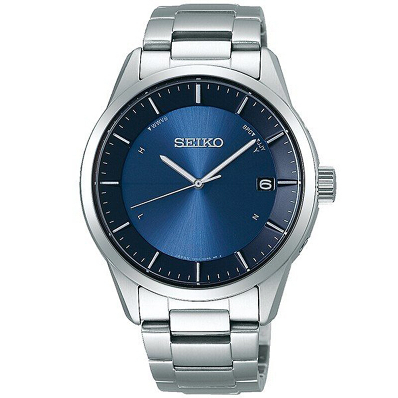 精工seiko手表光能电波表旋入式龙头日本制男表肽链商务休闲日本直送