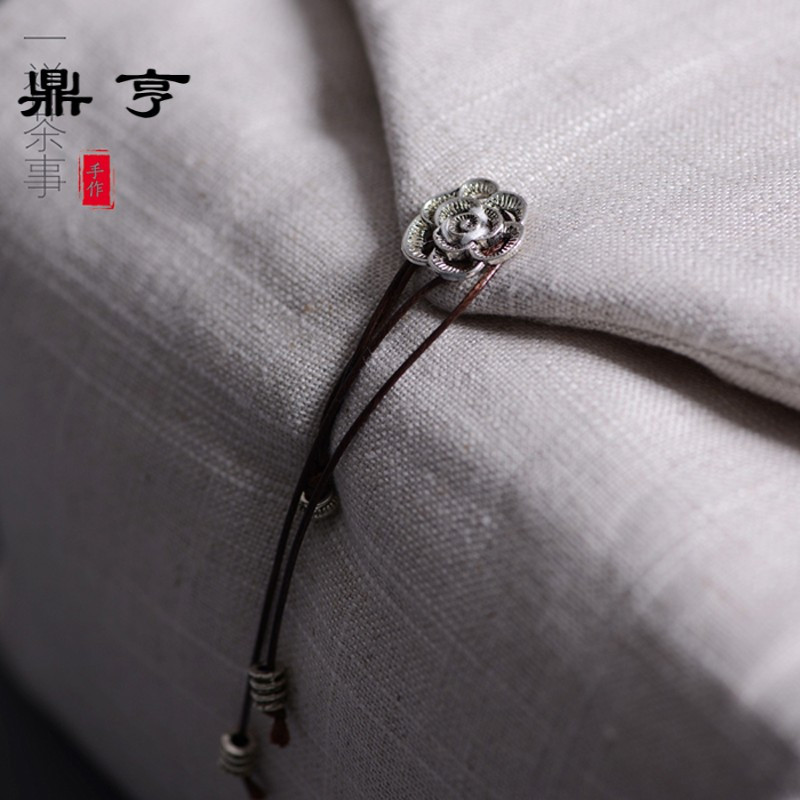 鼎亨 纯手造加厚麻棉布收纳包旅行茶具包茶壶包 手工台湾布袋