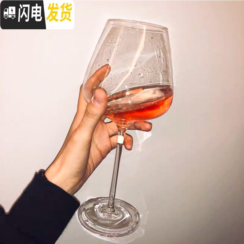 三维工匠红酒杯套装 家用6只装水晶玻璃杯勃艮第酒杯欧式2个小高脚杯 经典款红酒杯六支+吸底醒酒器