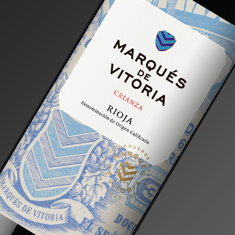 西班牙原瓶进口 干红葡萄酒 Marques de Vitoria维多利亚2016 红酒750ml 里奥哈产区 橡木桶存放