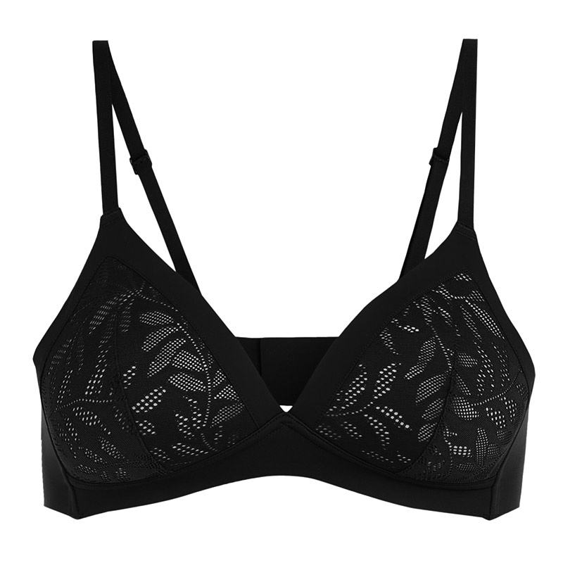 ubras花叶蕾丝文胸罩性感内衣女生无钢圈小胸聚拢背勾式秋 参数