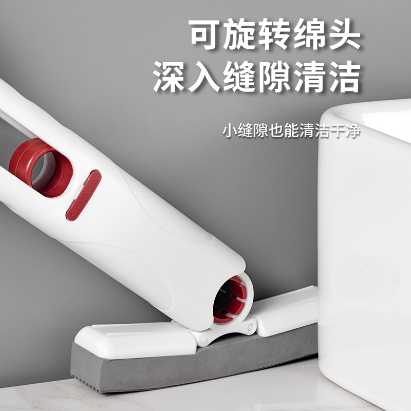 [补贴10%]多功能桌面懒人迷你小拖把手持免手洗海绵吸水卫生间厕所厨房家务高清大图