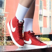 美国代购 Nike BLAZER MID VINTAGE SUEDE耐克女鞋 女士高帮休闲鞋板鞋女子运动鞋AV9376