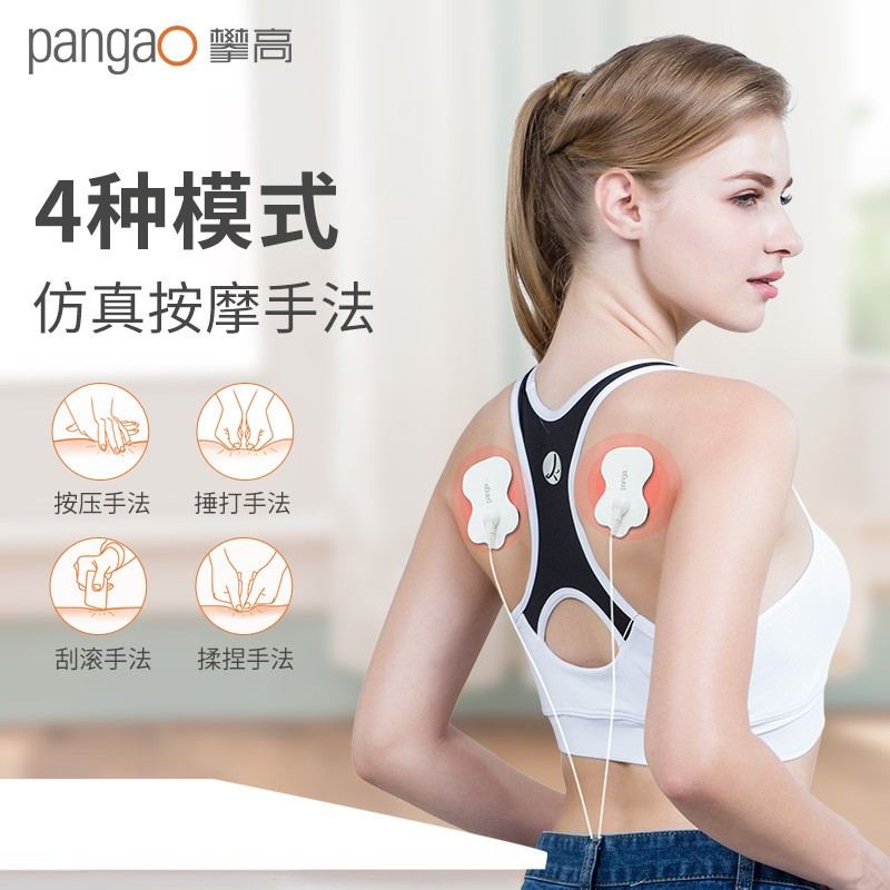 攀高(PANGAO)低频理疗仪 四贴片电疗式家用便携辅助治疗仪 颈椎腰椎多部位放松肌肉按摩器 PG-2602C