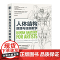 人体结构原理与绘画教学肖玮春 画画的春哥 插画人物结构造型绘画零基础入门自学教材临摹艺术册集 设计教础摹