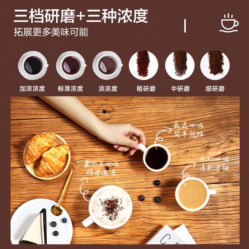 松下咖啡机家用美式滴漏式研磨现煮浓缩冲泡智能保温豆粉两用A701