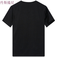 [商场同款]男装2018夏季新品男士字母印花黑色短袖男圆领T恤黑色