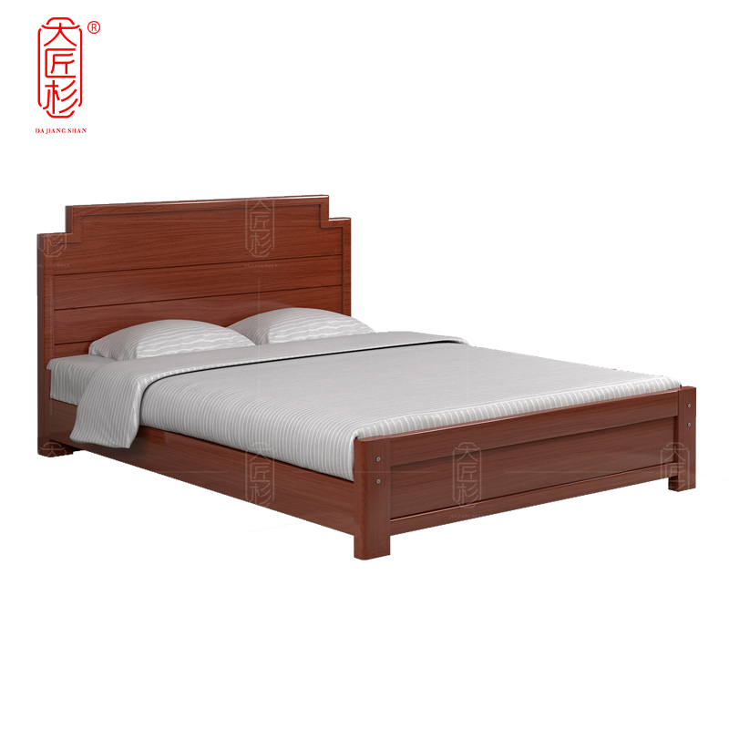 大匠杉 床实木高屏床 2020*1800mmDCT318高清大图