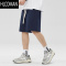 HLCOMAN宽松休闲运动五分裤加厚毛圈卫裤纯色情侣短裤男女夏季
