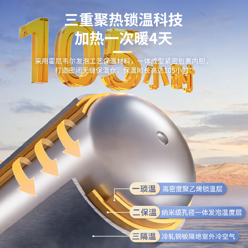 海信DY10Pro 智能热水器双效保温热水器60L大容量变频速热高清大图