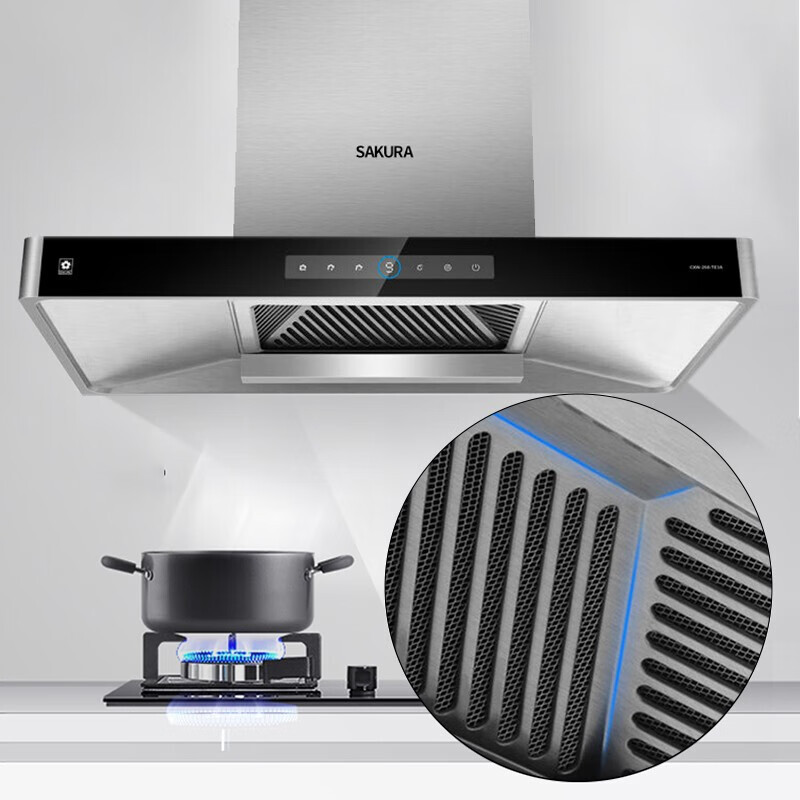樱花cxw360te18欧式顶吸抽油烟机家用厨房24m06大吸力排烟吸油机一