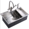 沐牌不锈钢水槽单槽厨房洗菜盆加厚手工家用洗碗池台下304洗碗槽
