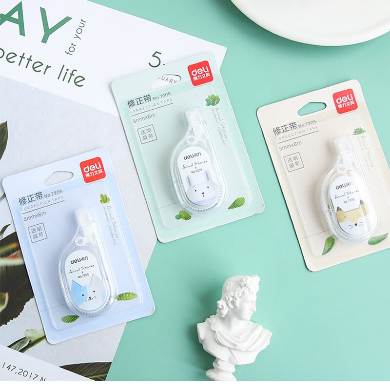 得力7205修正带(混)5只装