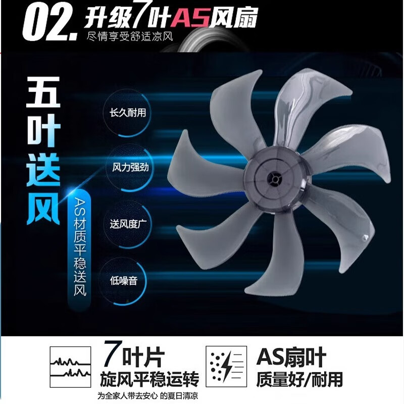 华生电风扇落地式家用强力小型宿舍台式遥控办公室工业大风力电扇 豪华款-16寸黑色遥控款 推荐高清大图