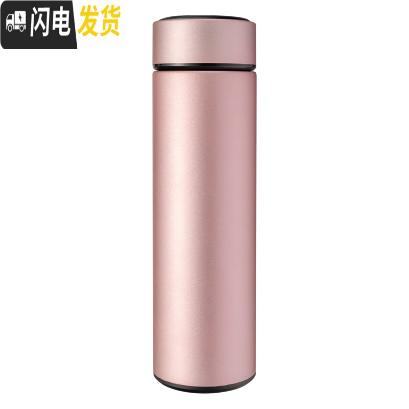 三维工匠智能温度显示保温杯男士女生不锈钢水杯子便携大容量定制送礼 酒红色—温度计盖保温杯刻字送杯刷高清大图