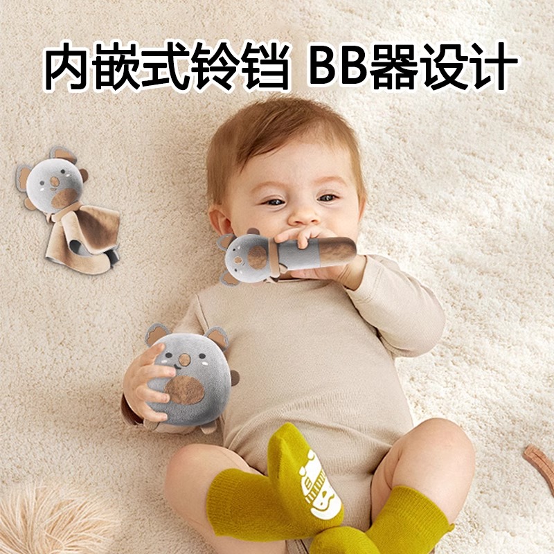 新生儿摇铃礼盒套装可啃咬宝宝安抚玩偶婴儿玩具见面礼满月1663高清大图