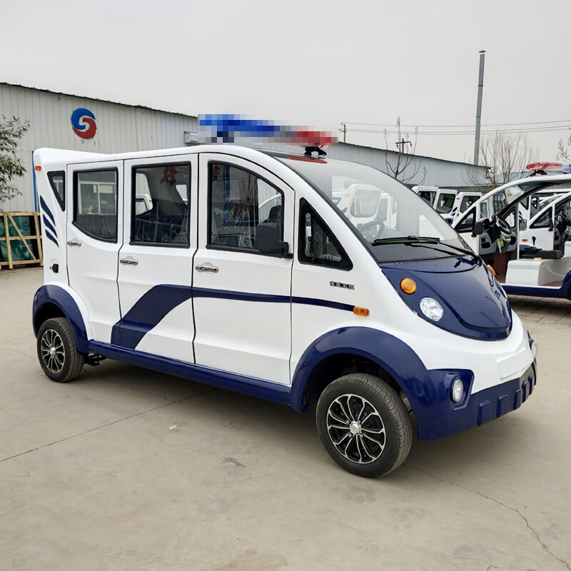 德武军恒 电动巡逻车 三排8座全封闭治安巡查车4000瓦+60v100ah*5只铅酸电池刹车助力