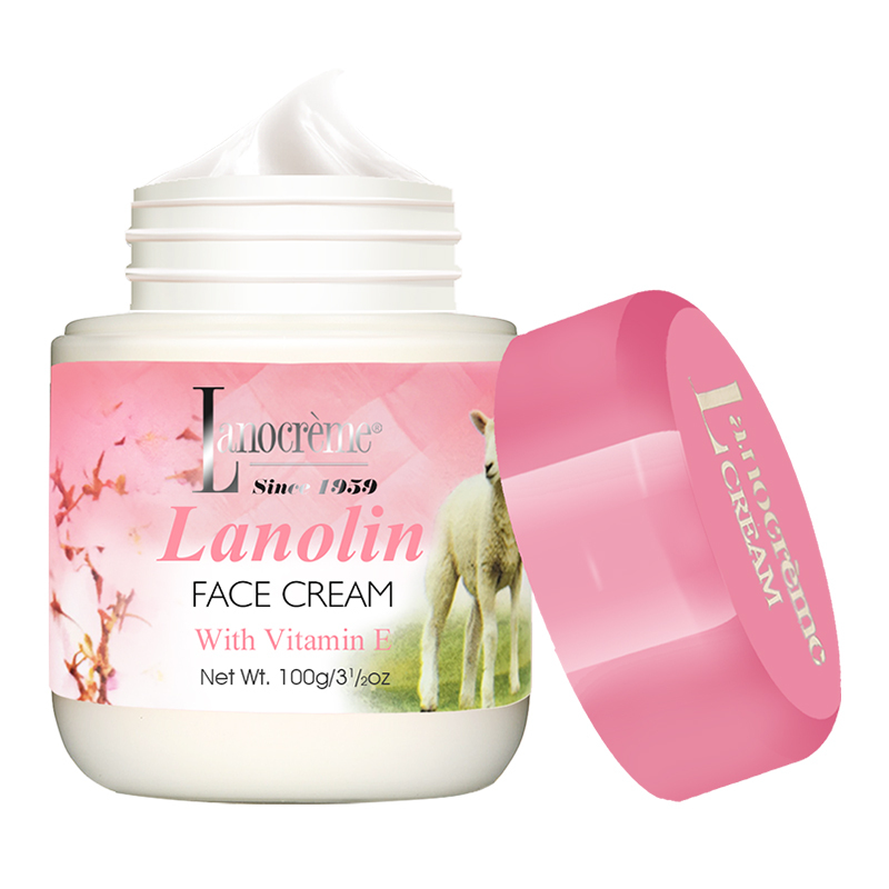 lanocreme兰侬天然绵羊油维生素e润肤乳面霜100g 滋润保湿ve面霜