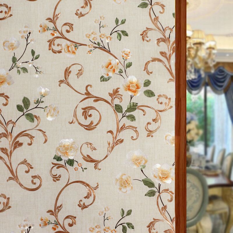 穗腾窗帘/窗纱 磨纱百叶窗贴家用窗户玻璃贴纸卫生间磨砂玻璃贴膜透光