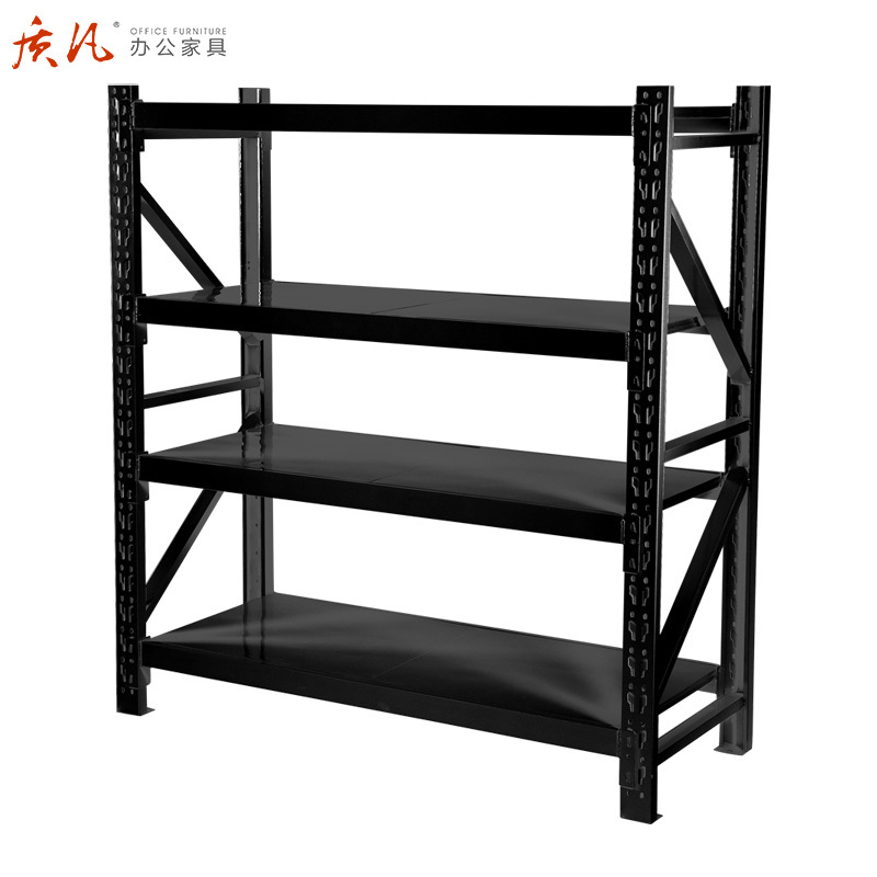 质凡货架仓储仓库房自由组合轻型多层储物置物架展示架货物铁架子