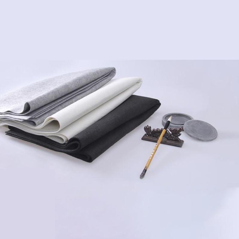 3mm灰色50cm*50cm 书画毛毡垫学生毛毡布毛笔学生练字书法专用毛毡书画毡初学者写毛