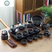 泡茶套装功夫茶具 家用茶杯小套 简约紫砂壶办公家用高端陶瓷整套 封后 紫砂龙壶盖碗套组14头