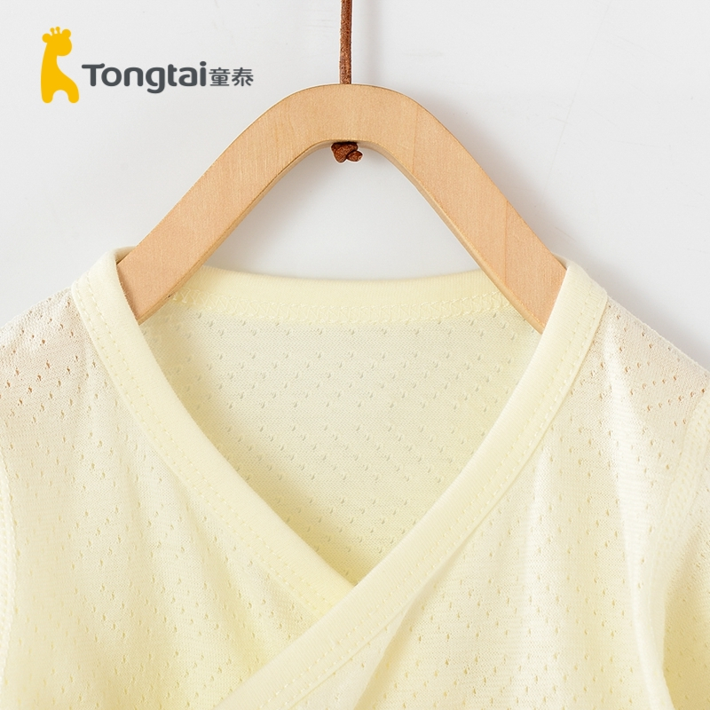 童泰(Tongtai)2020年夏季新款婴儿衣纯棉家居上衣0-2月新生儿和服上衣儿童内衣