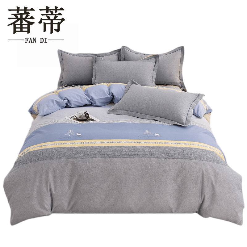 蕃蒂职工四件套全棉套图片