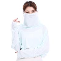 夏季口罩女披肩薄款冰丝透气遮阳面罩户外骑车套袖