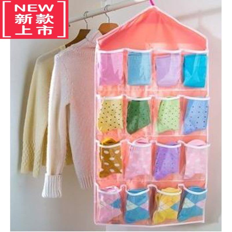 可莉允满9元衣柜挂袋收纳袋多层布艺储物袋壁挂墙挂内裤袜子分类袋图片