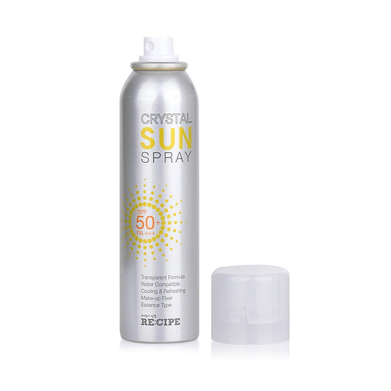 莱斯璧(RE:CIPE)水晶 防晒保湿喷雾SPF50+ PA+++大人小孩皆可使用防晒/隔离 水晶喷雾150ml*2两支