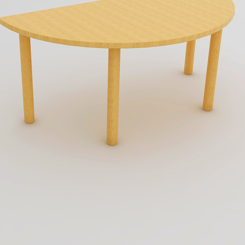 PTZ215 120cm*60cm*49cm 半圆桌高清大图