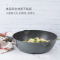 Carote麦饭石色炒锅不沾锅家用锅具炒菜锅电磁炉锅平底锅煎炒锅带盖28cm