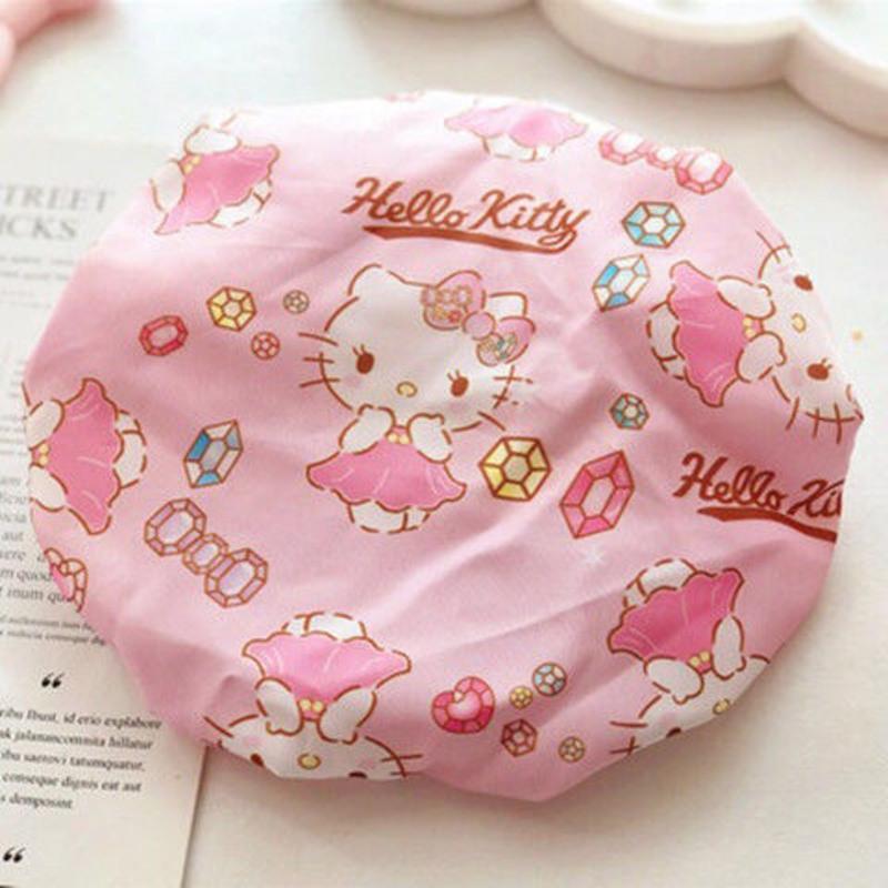 卡通可爱美乐蒂浴帽 儿童洗澡防水帽 双层防水加厚宝宝洗澡帽子 宝石