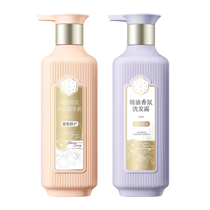 (PECHOIN)百雀羚三生花洗发水护发素 三生花精油香氛洗护套装高清大图