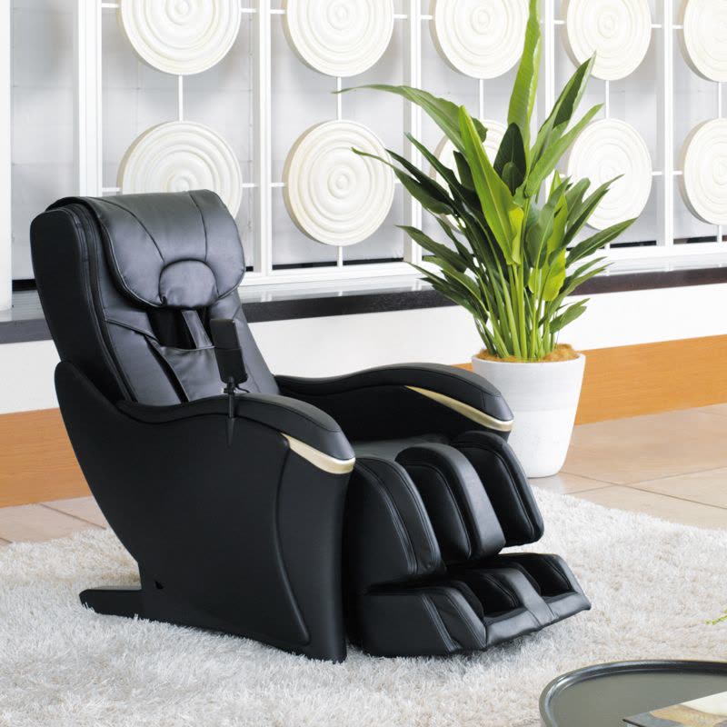 Panasonic/松下按摩椅EP-MA03家用老人全身太空舱自动多功能电动按摩沙发椅脚底按摩温热PVC皮质黑色图片