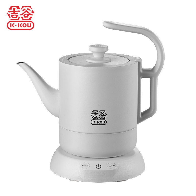 吉谷TA002随手泡提梁电茶壶不锈钢茶壶恒温烧水壶 TA002白色