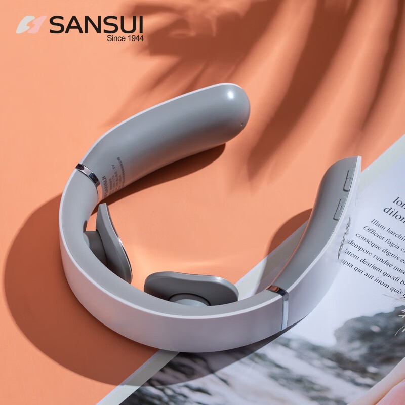 山水(SANSUI) SAM-717A 颈椎按摩仪 电池容量1600mAh 糯米白高清大图