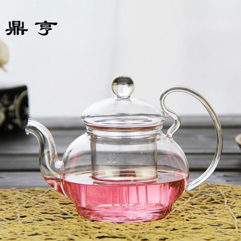 鼎亨玻璃茶壶耐热套装泡茶壶内胆过滤防盖设计风采花茶壶花茶茶