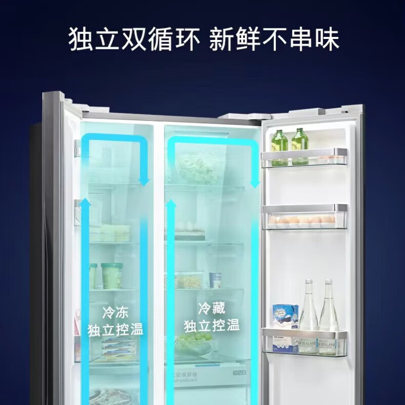 西门子(SIEMENS)智感精控恒鲜对开门冰箱KA99VA450C