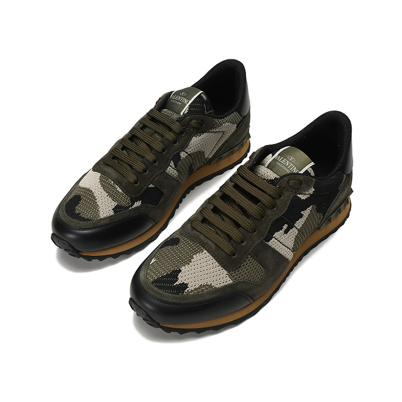 valentino华伦天奴男士织物配皮系带休闲运动鞋xy2s0723qrk