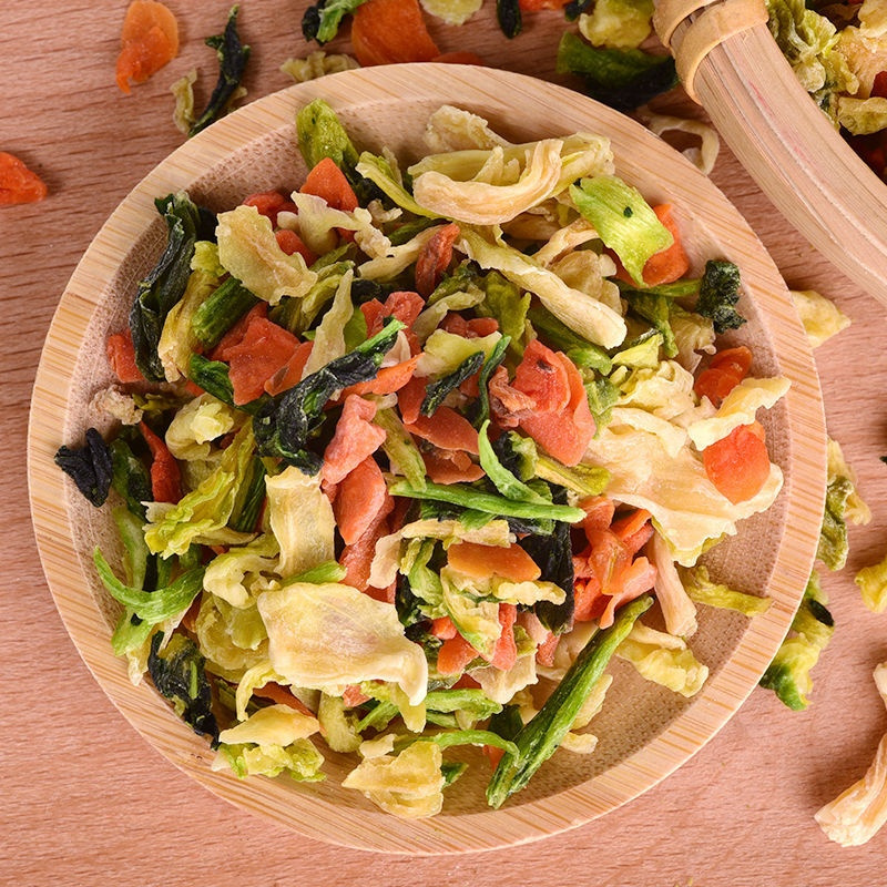 赛卡伊四种混合蔬菜干脱水蔬菜泡面伴侣混合低胡萝卜高丽菜干青