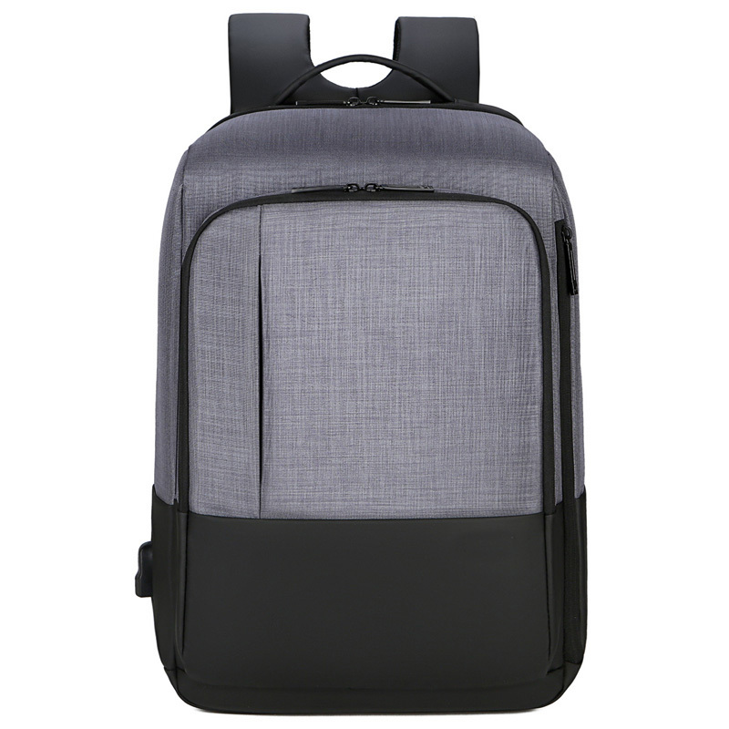 斯坦威双肩背包1807黑灰棕色